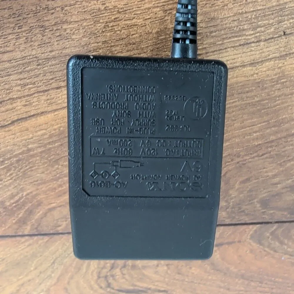 Genuine SONY AC-E616 AC Power Adaptor 6V 250mA 7W For TCM-929 Cassette Recorder